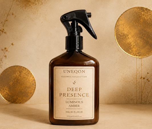 Deep Presence – Luminous Amber Hair Elixir
